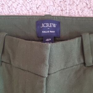 J. Crew Kallie Crop  Pant in Olive